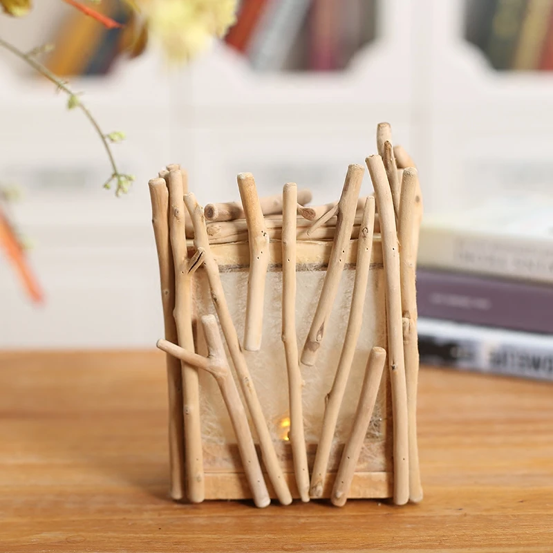Retro Wooden Candle Holder Pastoral Style Natural Wood Lantern Handmade Creative Table Figurines Home/Bar Decor Birthday Gift
Retro Wooden Candle Holder Pastoral Style Natural Wood Lantern Handmade Creative Table Figurines Home/Bar Decor Birthday Gift