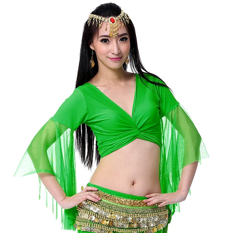 Orient Belly Dance Clothing Practice Clothes Choli Flare Sleeve V Neck Women Dance Top for Belly dance 12 Colors
Orient Belly Dance Clothing Practice Clothes Choli Flare Sleeve V Neck Women Dance Top for Belly dance 12 Colors