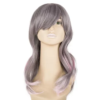 

Child Wig Fei-Show Synthetic Heat Resistant Fiber Long Curly Inclined Bangs Hair 44 Cm Head Circumference Cos-play Hairpiece