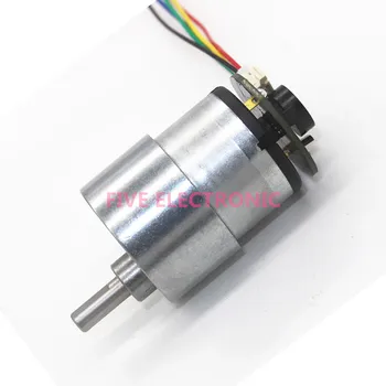 6V JGB37-520 DC Gear Motor with coder/speed measurement Metal Gear Large torque Long-life. use for Self-balancing car/DIY models
6V JGB37-520 DC Gear Motor with coder/speed measurement Metal Gear Large torque Long-life. use for Self-balancing car/DIY models
