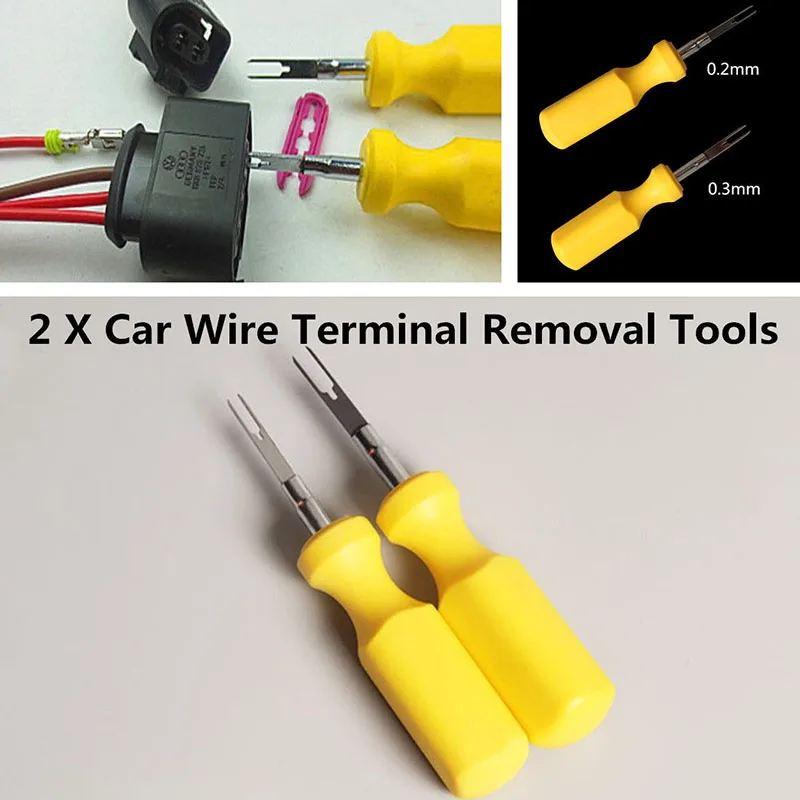 JX-LCLYL 2pcs Car Terminal Removal Tool Wire Connector Pin Release Puller For Audi VW
JX-LCLYL 2pcs Car Terminal Removal Tool Wire Connector Pin Release Puller For Audi VW