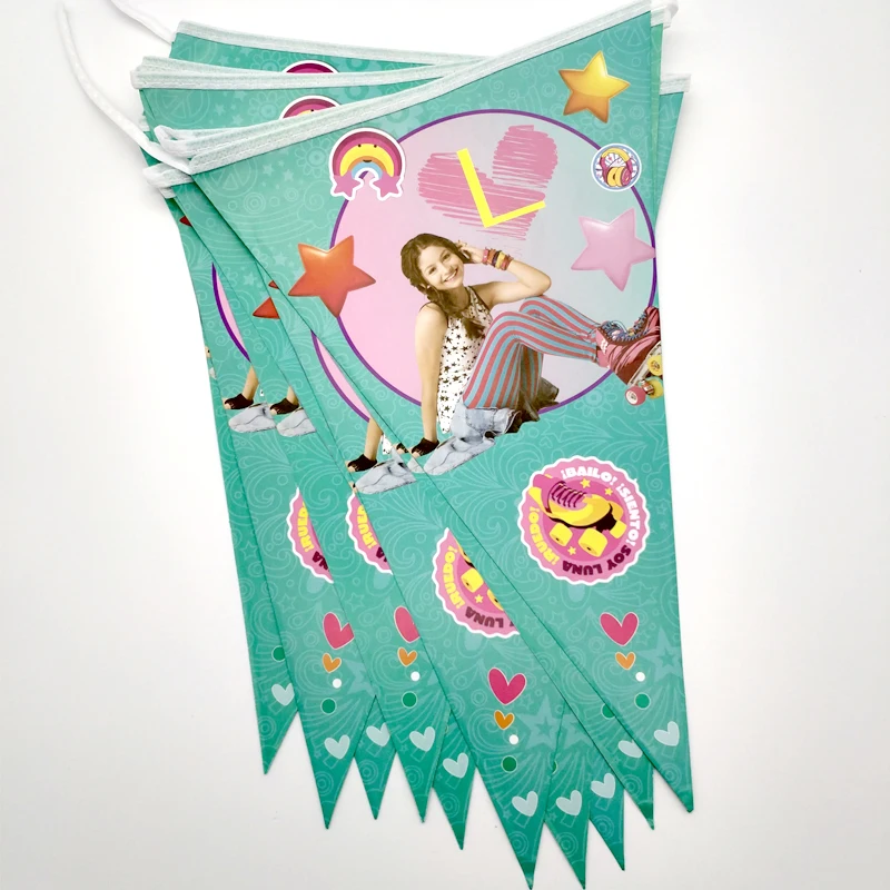 Birthday Party Soy Luna Events Pennants Baby Shower Kids Favors Cute Girls Theme Hanging Banner Decoration Paper Flags 1set/lot
Birthday Party Soy Luna Events Pennants Baby Shower Kids Favors Cute Girls Theme Hanging Banner Decoration Paper Flags 1set/lot