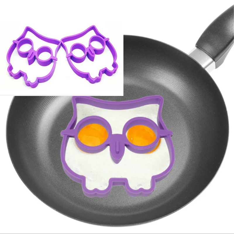 Owl Face Shaped Silicone Egg Breakfast Omelette Tool Kitchen Cooking Gadget 
Owl Face Shaped Silicone Egg Breakfast Omelette Tool Kitchen Cooking Gadget