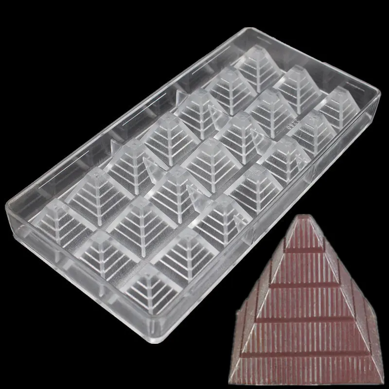 Food Grade Pyramid Shaped Clear Polycarbonate Chocolate Mold DIY Chocolate PC Mold Chocolate Tools Pastry Tools Baking Tool
Food Grade Pyramid Shaped Clear Polycarbonate Chocolate Mold DIY Chocolate PC Mold Chocolate Tools Pastry Tools Baking Tool