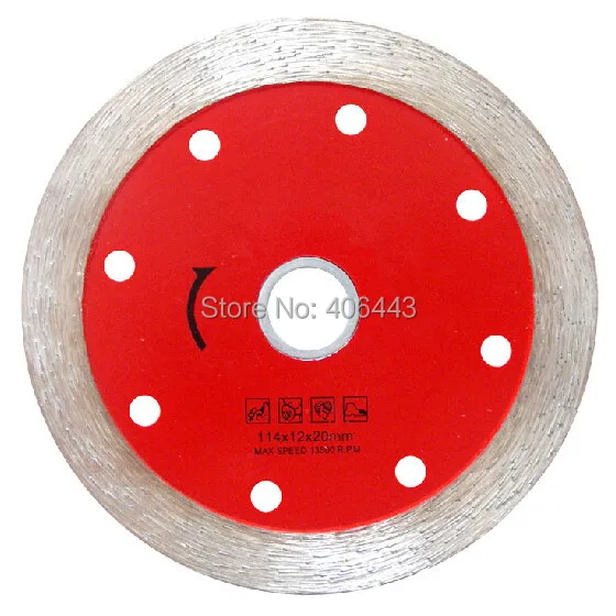 4" 114*12*20mm Diamond Continuous Rim Saw Blade for Wet Cutting Marble and Granite Slab
4" 114*12*20mm Diamond Continuous Rim Saw Blade for Wet Cutting Marble and Granite Slab