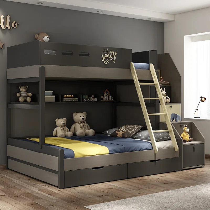 Nordic child bed combination modern minimalist children go to bed multi-functional high and low bunk bed
Nordic child bed combination modern minimalist children go to bed multi-functional high and low bunk bed