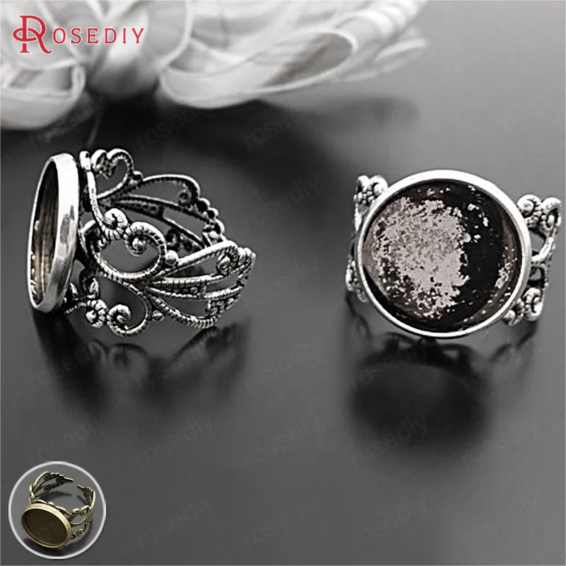 10PCS Ring 18MM,Inside size 14MM Antique Silver Brass Rings Trays Ring Base Ring Setting Diy Jewelry Findings Accessories
10PCS Ring 18MM,Inside size 14MM Antique Silver Brass Rings Trays Ring Base Ring Setting Diy Jewelry Findings Accessories