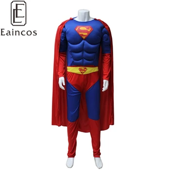 Adults Men Superman Superhero Cosplay Costume With Muscle Halloween Party Fantasy Dress
Adults Men Superman Superhero Cosplay Costume With Muscle Halloween Party Fantasy Dress