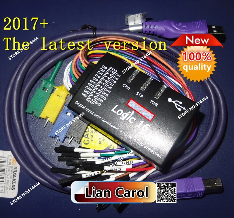 2019+ New logic16 saleae16 USB 100M logic analyzer ARM FPGA decoder tool 1.2.10,1.2.14,version
2019+ New logic16 saleae16 USB 100M logic analyzer ARM FPGA decoder tool 1.2.10,1.2.14,version