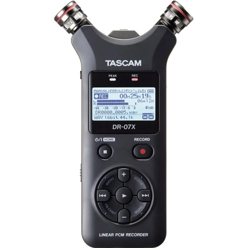 2019 New TASCAM DR07X DR-07X Stereo Handheld Digital Audio Recorder Interview Recorder HD Noise Reduction Recording pen
2019 New TASCAM DR07X DR-07X Stereo Handheld Digital Audio Recorder Interview Recorder HD Noise Reduction Recording pen