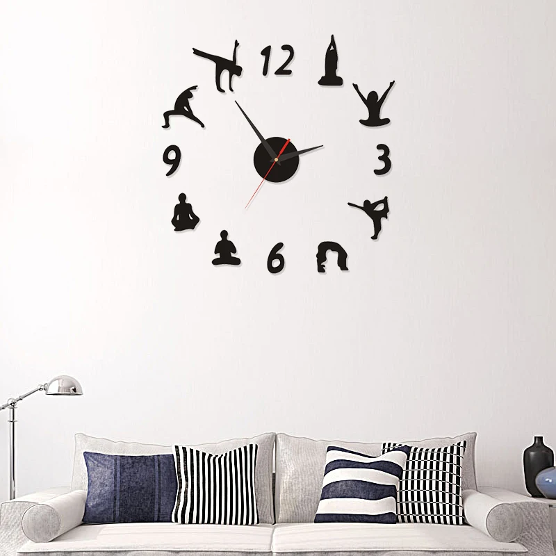 1Piece DIY 3D Yoga Sport Frameless DIY Giant Wall Clock Time Mirror Large Numer Wall Clock Sticker Fitness Modern Watch Decor
1Piece DIY 3D Yoga Sport Frameless DIY Giant Wall Clock Time Mirror Large Numer Wall Clock Sticker Fitness Modern Watch Decor