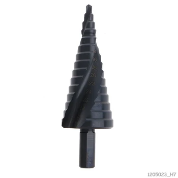 HSS Spiral Step Cone Drill Bit Metal Hole Cutter Titanium Nitride Coated 4-32mm
HSS Spiral Step Cone Drill Bit Metal Hole Cutter Titanium Nitride Coated 4-32mm