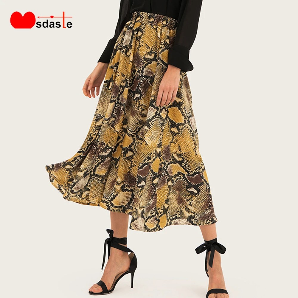 Vintage Skirts Women 2019 Autumn High Waist Midi Skirt Jupe Femme Elastic Waist Saia Casual Woman Chiffon Midi Skirts
Vintage Skirts Women 2019 Autumn High Waist Midi Skirt Jupe Femme Elastic Waist Saia Casual Woman Chiffon Midi Skirts