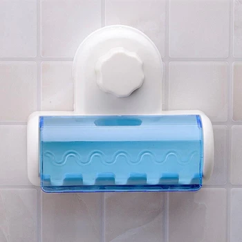 Bathroom Wall Stand Hook 5 Racks Dust-proof Toothbrush Holder Kitchen Family Holder For Toothbrushs Suction Holder