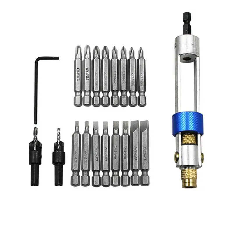 High Speed Steel Countersink Drill Tool Set 20 Sets Double Dual Use Multi-Functional Air Screwdriver Converter
High Speed Steel Countersink Drill Tool Set 20 Sets Double Dual Use Multi-Functional Air Screwdriver Converter