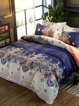 European Style Classic Decorative Pattern Paisley Baroque Bedding Set Queen Size Cotton Bed Sheets Pillowcase Quilt Cover
European Style Classic Decorative Pattern Paisley Baroque Bedding Set Queen Size Cotton Bed Sheets Pillowcase Quilt Cover