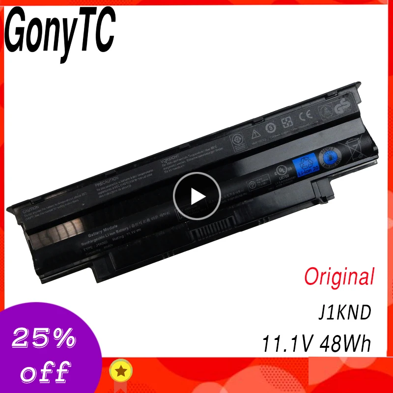 Original Laptop Battery J1KND for DELL Inspiron N4010 N3010 N5040 N3110 N4050 N4110 N5010 N5010D N5110 N7010 N7110 M501 M501R 
Original Laptop Battery J1KND for DELL Inspiron N4010 N3010 N5040 N3110 N4050 N4110 N5010 N5010D N5110 N7010 N7110 M501 M501R