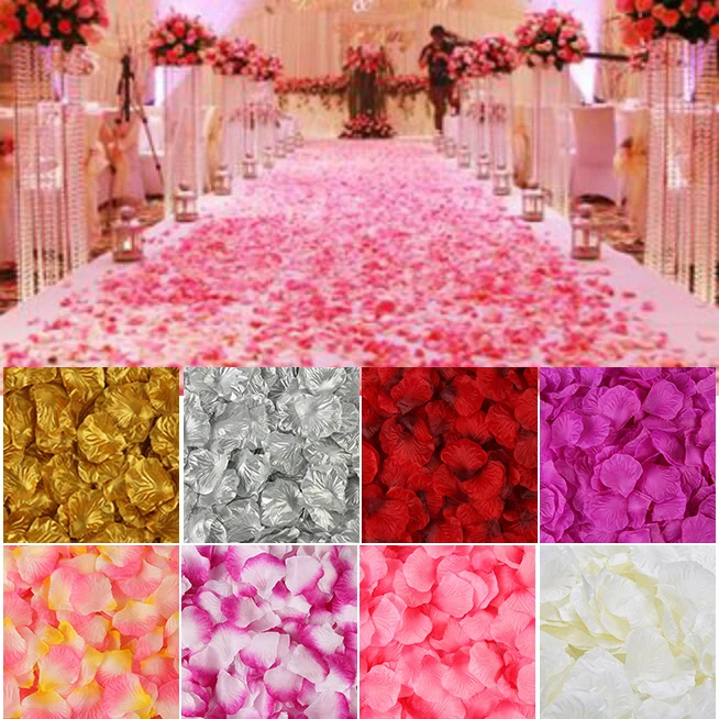 2000 Pcs/lot Artificial Rose Petals Colorful Wedding Romantic silk Rose Flower for wedding decoration
2000 Pcs/lot Artificial Rose Petals Colorful Wedding Romantic silk Rose Flower for wedding decoration