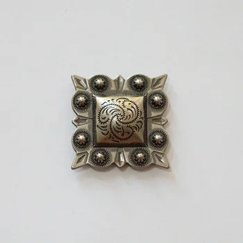 (KB904) Wholesale ! 50pc 1-1/4'' Western Square Berry Concho Saddlery Concho Antique-silver
(KB904) Wholesale ! 50pc 1-1/4'' Western Square Berry Concho Saddlery Concho Antique-silver