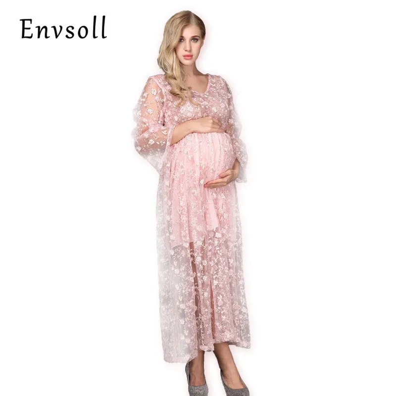 Envsoll Maternity Dresses 2017 Maternity Photography Props Maternity Floral Embroidery Dress Lace Princess Pregnant Clothes
Envsoll Maternity Dresses 2017 Maternity Photography Props Maternity Floral Embroidery Dress Lace Princess Pregnant Clothes