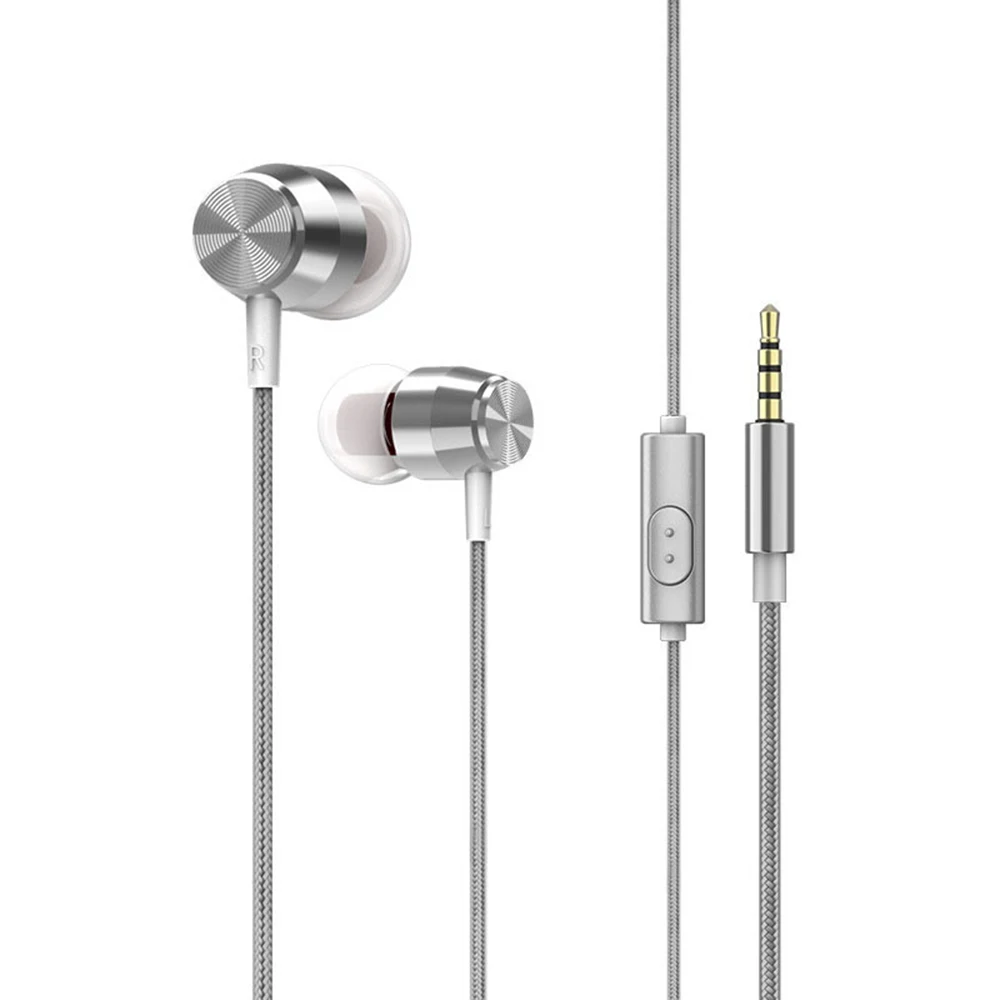 3.5mm Wired Earphones In-Ear Stereo Music Headset In-line Control Smart Phone Headphones Metal Earpiece Hands-free w/ Microphone
3.5mm Wired Earphones In-Ear Stereo Music Headset In-line Control Smart Phone Headphones Metal Earpiece Hands-free w/ Microphone