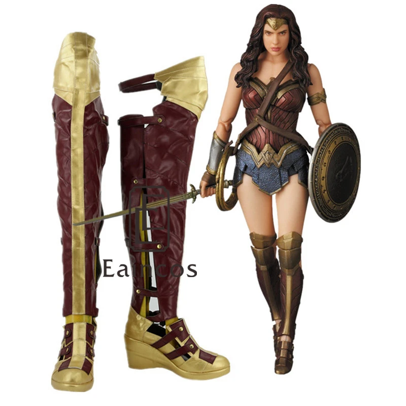 Batman V Superman: Dawn of Justice Wonder Woman Diana Princess Cosplay Halloween Party Shoes High Boots Custom Made
Batman V Superman: Dawn of Justice Wonder Woman Diana Princess Cosplay Halloween Party Shoes High Boots Custom Made