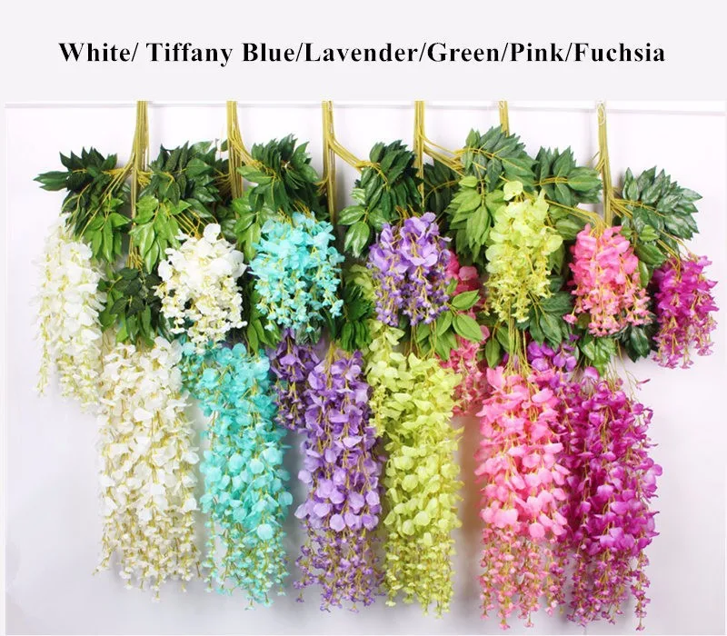 Upscale Artificial Silk Flower Vine Home Decor Simulation Wisteria Garland Craft Ornament For Wedding Party Decorations
Upscale Artificial Silk Flower Vine Home Decor Simulation Wisteria Garland Craft Ornament For Wedding Party Decorations