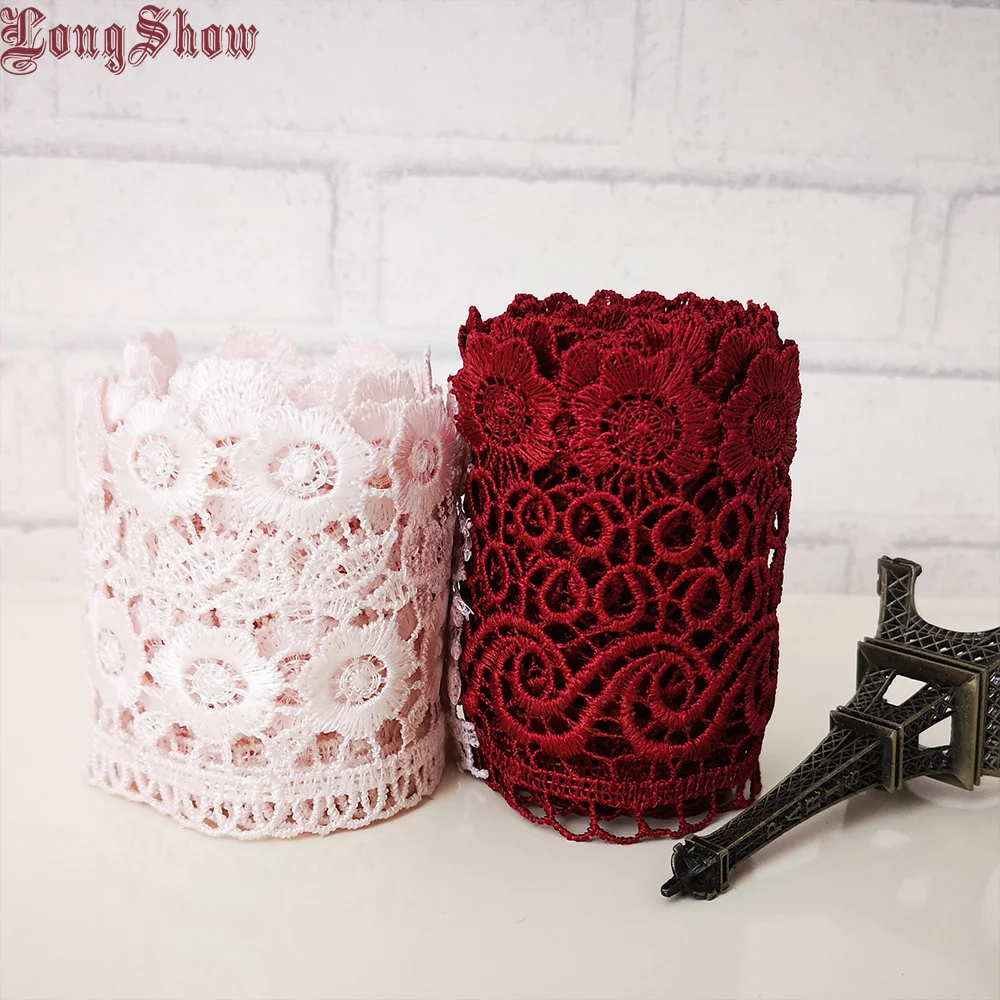 1 Lot/15 Yards Pink Color Polyester Water Soluble Embroidered Lace Trim Apparel Decorative Sewing Lace Border
1 Lot/15 Yards Pink Color Polyester Water Soluble Embroidered Lace Trim Apparel Decorative Sewing Lace Border