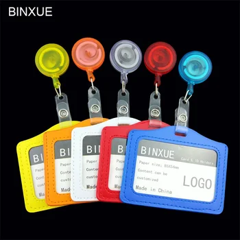 BINXUE Cover Card & ID Holders,Easy to buckle Work card identification tag badge Telescopic Badge Access control bag LOGO
BINXUE Cover Card & ID Holders,Easy to buckle Work card identification tag badge Telescopic Badge Access control bag LOGO