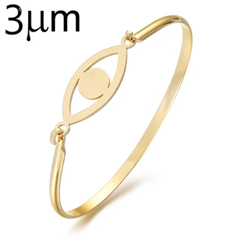 3UMeter New Stainless Bangle Charm Bracelets Eye Gold Bangle Bracelet Bangle Bracelet Stainless Steel CZ Evil Eye
3UMeter New Stainless Bangle Charm Bracelets Eye Gold Bangle Bracelet Bangle Bracelet Stainless Steel CZ Evil Eye