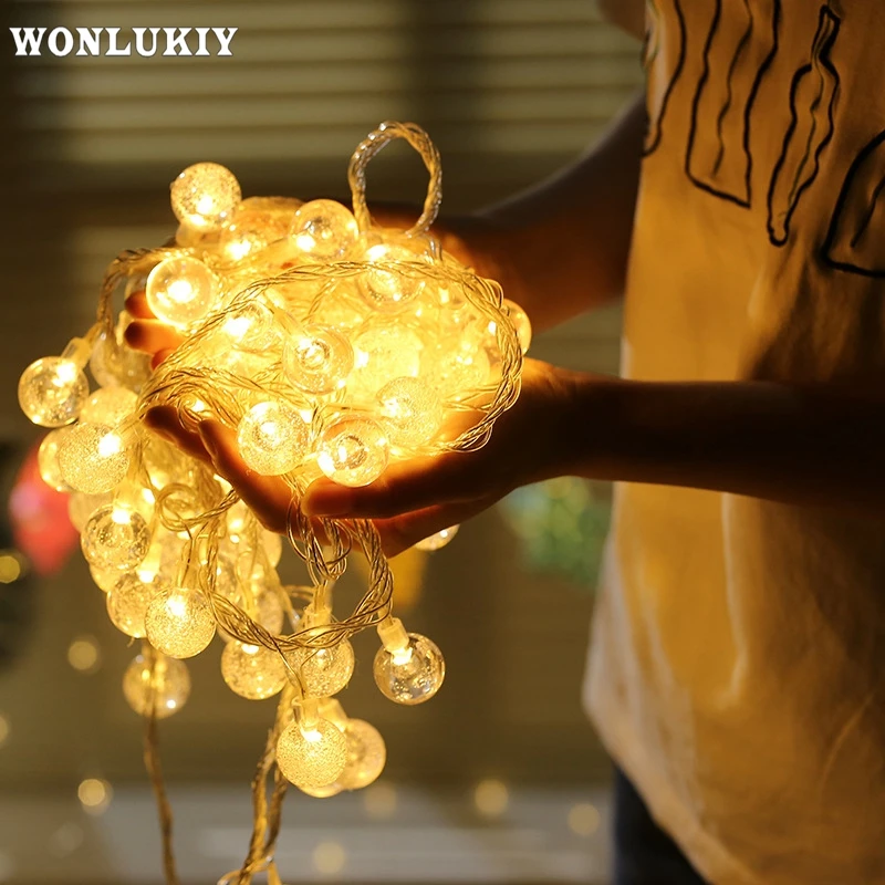 30M 300Leds Fairy Christmas Holiday Light LED Bubble Ball String Light Outdoor Xmas Garland Wedding Party Decor Light Waterproof
30M 300Leds Fairy Christmas Holiday Light LED Bubble Ball String Light Outdoor Xmas Garland Wedding Party Decor Light Waterproof