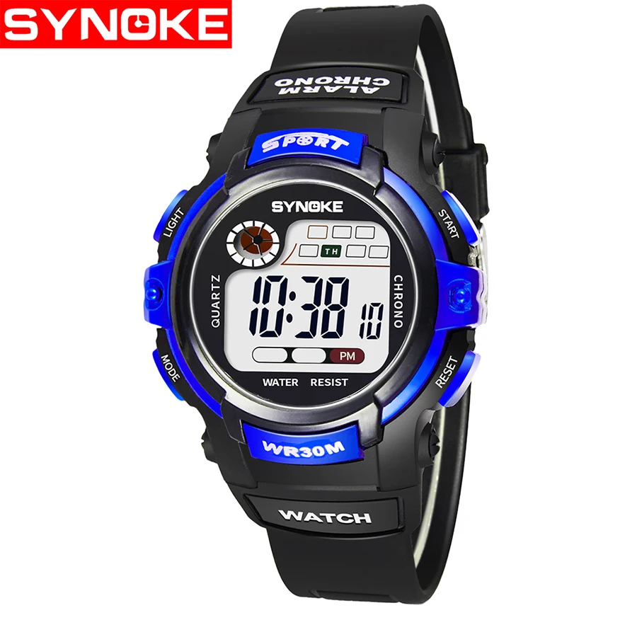 SYNOKE Waterproof Fashion Casual Children Watches Kids Boy Digital LED Alarm Date Sports Wrist Watch relojes Christmas Gift
SYNOKE Waterproof Fashion Casual Children Watches Kids Boy Digital LED Alarm Date Sports Wrist Watch relojes Christmas Gift
