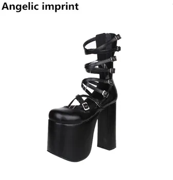 Angelic imprint mori girl lolita punk shoes woman cosplay shoes lady super high heels Pumps women dress party shoes 33-47 15cm
Angelic imprint mori girl lolita punk shoes woman cosplay shoes lady super high heels Pumps women dress party shoes 33-47 15cm