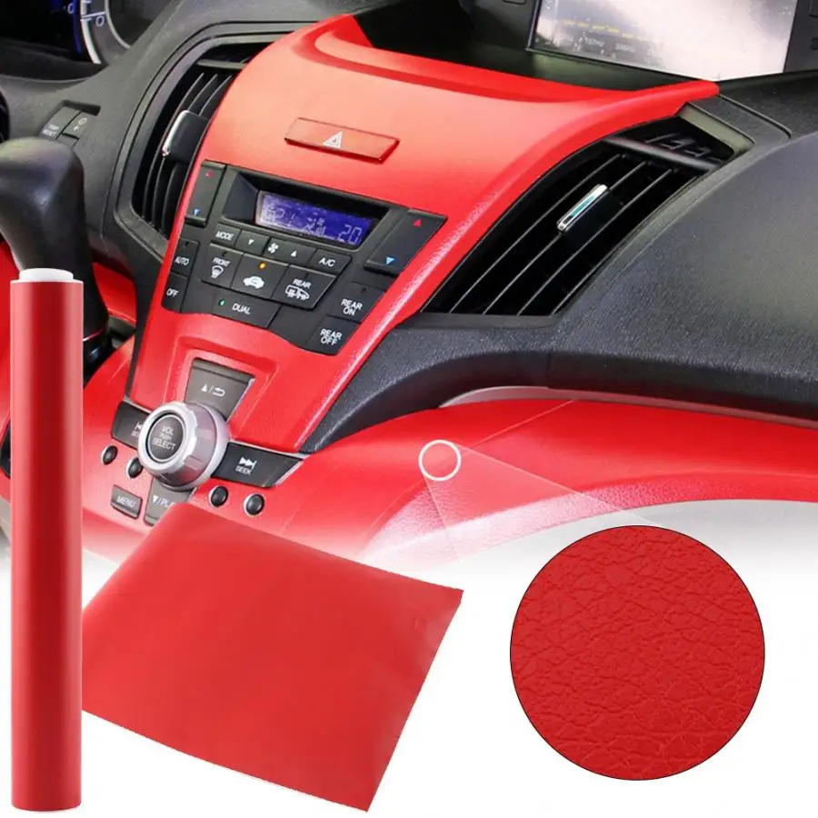 Car Interior Sticker Decor Furniture DIY Film Wrap Red 30*200cm Leather Grain Vinyl Car Interior Sticker Film Car Styling
Car Interior Sticker Decor Furniture DIY Film Wrap Red 30*200cm Leather Grain Vinyl Car Interior Sticker Film Car Styling
