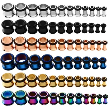 1Pair Surgical Steel Ear Tunnels Expander Ear Gauge Silcione O-ring Flared Ear Plugs Surgical Steel 16G TO
1Pair Surgical Steel Ear Tunnels Expander Ear Gauge Silcione O-ring Flared Ear Plugs Surgical Steel 16G TO