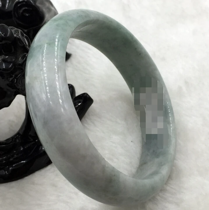 0028 Certified Grade A Natural Lavender Green Jadeite Jade Bangle Bracelet