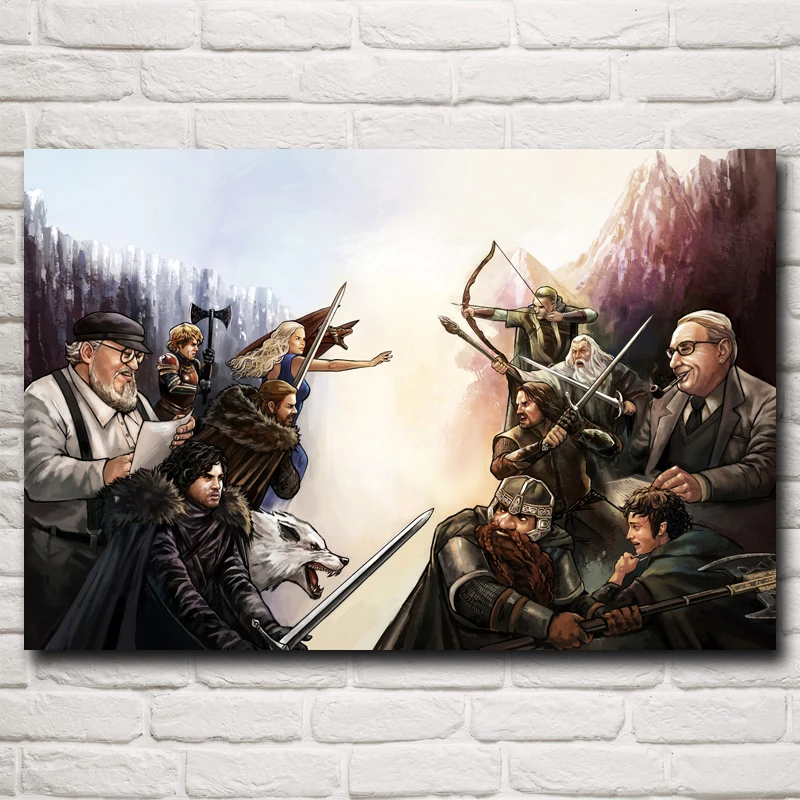 Game of Thrones The Lord of the Rings George R. R. Martin J. R. R. Tolkien Gandalf Dragon Movie Art Silk Poster Free Shipping
Game of Thrones The Lord of the Rings George R. R. Martin J. R. R. Tolkien Gandalf Dragon Movie Art Silk Poster Free Shipping