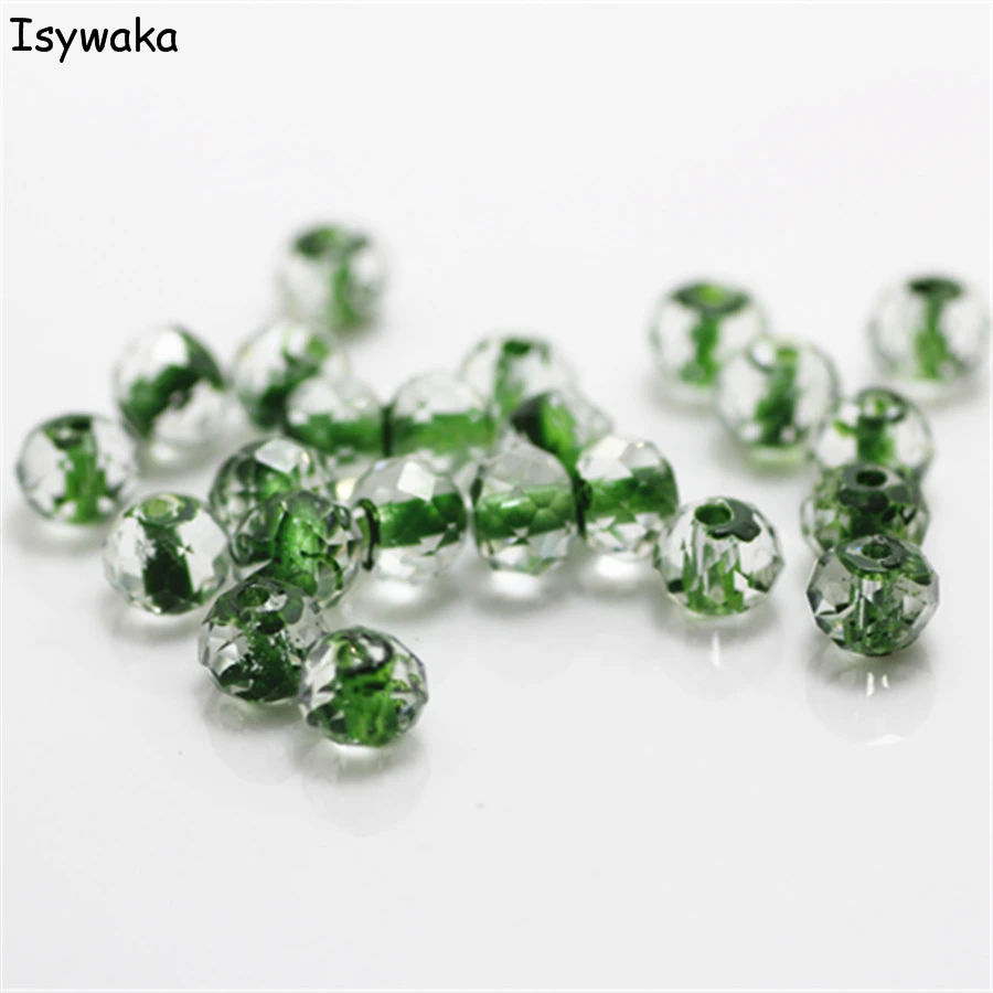 Isywaka Deep Green Inside Colors 4*6mm 50pcs Rondelle Austria faceted Crystal Glass Beads Loose Round Beads for Jewelry Making
Isywaka Deep Green Inside Colors 4*6mm 50pcs Rondelle Austria faceted Crystal Glass Beads Loose Round Beads for Jewelry Making