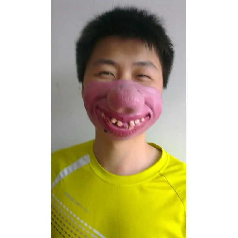Horror Funny Half Face Latex Mask Costume Cosplay Party Halloween Big Clown Nose Mask
Horror Funny Half Face Latex Mask Costume Cosplay Party Halloween Big Clown Nose Mask