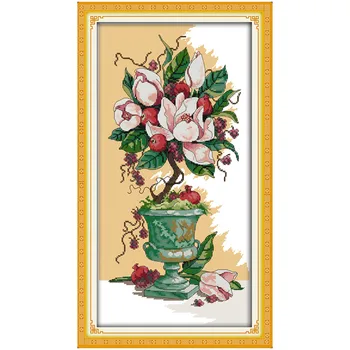Sweet Flowers and Fruit DMC 11CT 14CT Chinese Cross Stitch Patterns Kit Printed On Canva Embroidery Sets Joy Sunday Cross-stitch
Sweet Flowers and Fruit DMC 11CT 14CT Chinese Cross Stitch Patterns Kit Printed On Canva Embroidery Sets Joy Sunday Cross-stitch