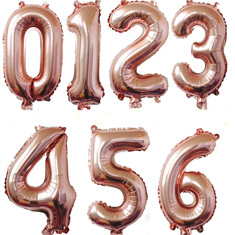 32 inches Rose Gold Number Foil Balloons Large Digit Helium Balloons wedding decorations Birthday Party Supplies Baby Shower
32 inches Rose Gold Number Foil Balloons Large Digit Helium Balloons wedding decorations Birthday Party Supplies Baby Shower