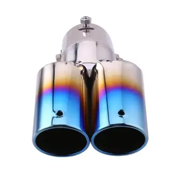 Universal Car Auto Round Exhaust Muffler Tip Stainless Steel Exhause 1 to 2 Dual Pipe Chrome Trim Modified Car Rear Tail Muffler
Universal Car Auto Round Exhaust Muffler Tip Stainless Steel Exhause 1 to 2 Dual Pipe Chrome Trim Modified Car Rear Tail Muffler