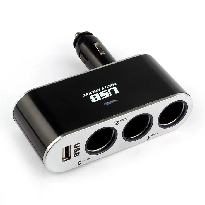 12V/24V 1 To 3 USB Power Supply In-Car Charger Adapter&Triple Cigarette Lighter Socket For Iphone HuaWei
12V/24V 1 To 3 USB Power Supply In-Car Charger Adapter&Triple Cigarette Lighter Socket For Iphone HuaWei