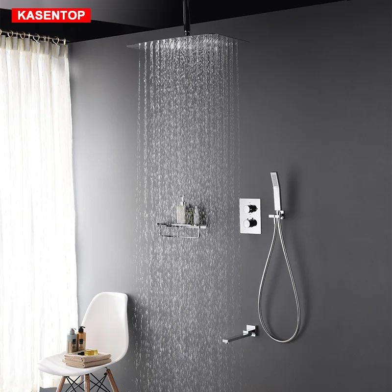 tropical rain shower set full copper constant temperature shower shower embedded in wall ceiling Thermostatic Faucets
tropical rain shower set full copper constant temperature shower shower embedded in wall ceiling Thermostatic Faucets