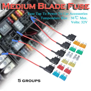 5Pcs automotri Car Fuse box Mini Add-a-circuit Medium 12v Holder Insurance ATM APM Blade Auto Low Profile Sheet Style In-line
5Pcs automotri Car Fuse box Mini Add-a-circuit Medium 12v Holder Insurance ATM APM Blade Auto Low Profile Sheet Style In-line