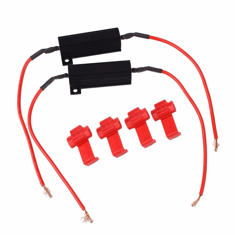 2Pcs 50W LED Light Decode Error Canceller C Section Turn Singal Resistance Filter
2Pcs 50W LED Light Decode Error Canceller C Section Turn Singal Resistance Filter