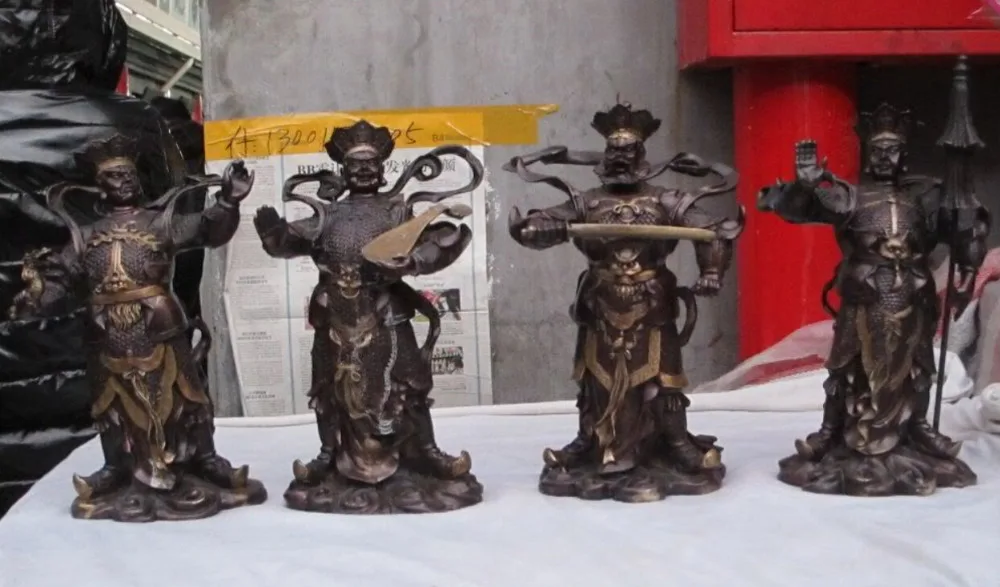 16"TIBET Buddhism Dharma Protector Statue Red Bronze Four Heavenly Kings discount 30%
16"TIBET Buddhism Dharma Protector Statue Red Bronze Four Heavenly Kings discount 30%