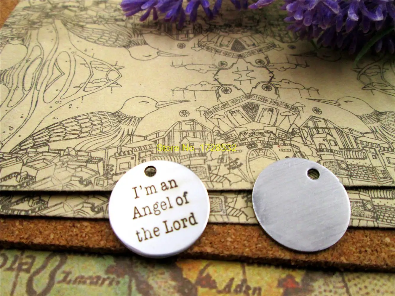 20pcs--20mm stainless steel circle round " I "m an angel of the lord " version 2 one side DIY Charms Pendants
20pcs--20mm stainless steel circle round " I "m an angel of the lord " version 2 one side DIY Charms Pendants