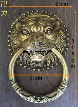 Industry specializing in the production of Chinese antique copper Shoutou tiger copper lion head door ring copper handle handle
Industry specializing in the production of Chinese antique copper Shoutou tiger copper lion head door ring copper handle handle