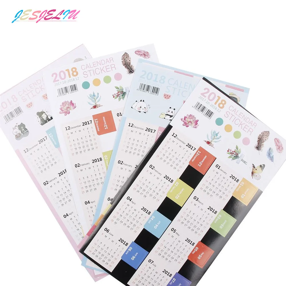 2018 2 Sheets/Set Calendar Stickers Notebook Monthly Category Planner Note Index Label Maker Useful DIY Tools Gift School Office
2018 2 Sheets/Set Calendar Stickers Notebook Monthly Category Planner Note Index Label Maker Useful DIY Tools Gift School Office